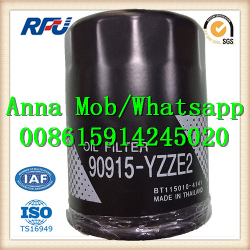 High Quality Oil Filter for Toyota Thailand 90915-Yzze2