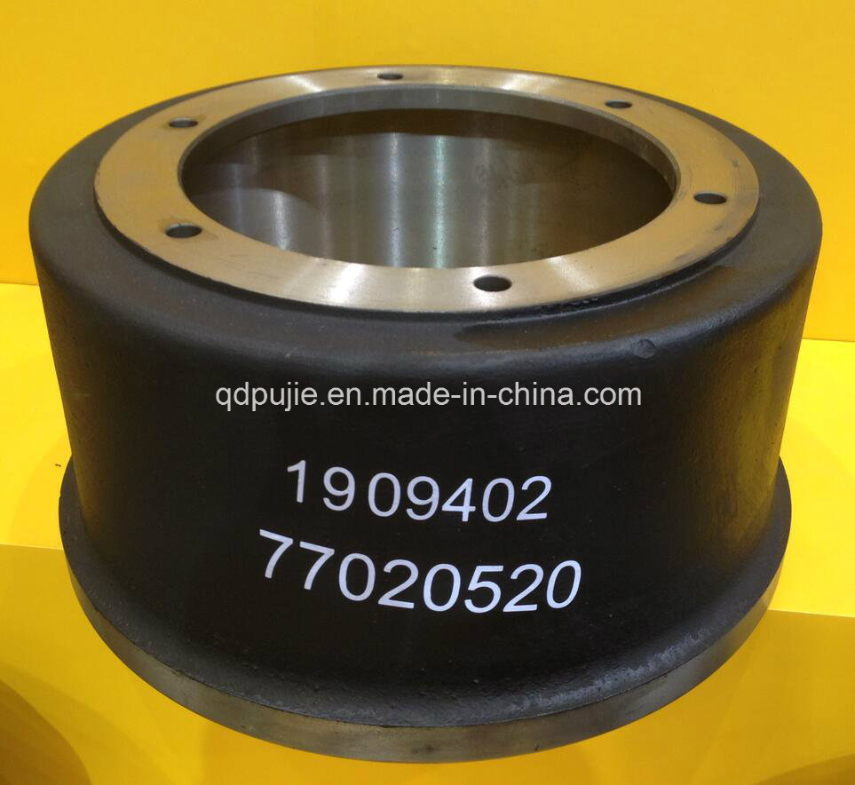 Truck Parts OEM 1909402 77020520 Truck Brake Drum for BPW/Benz/Man/Scani