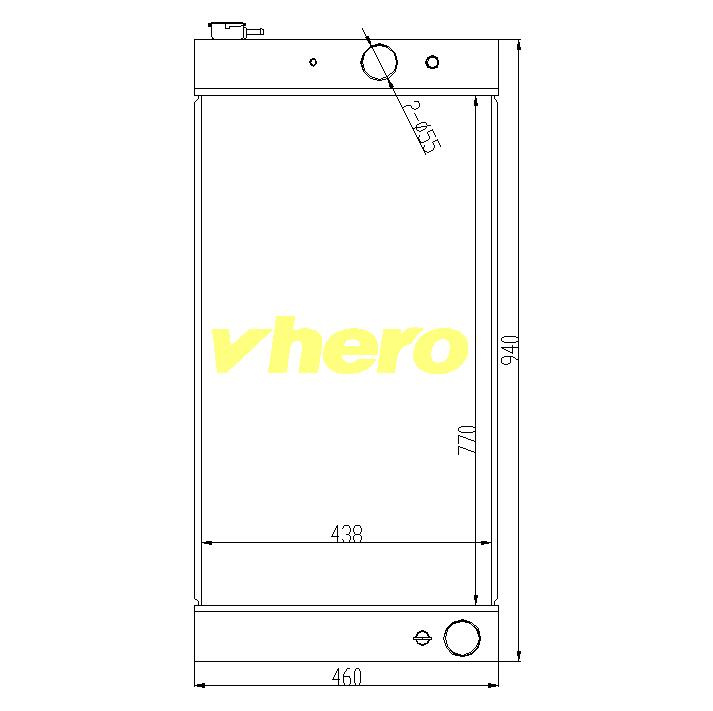 Cooling System Aluminum Auto Radiator for Technical Vehicle XCMG 20