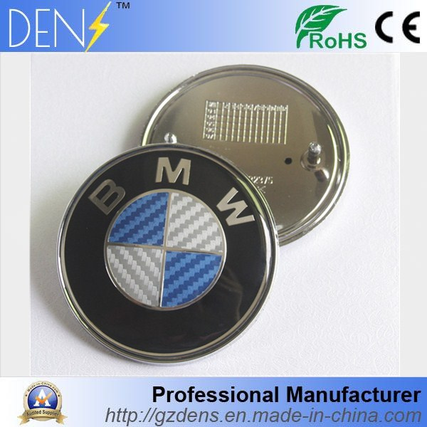 82mm Carbon Fiber Car Bonner Grill Rear Emblems