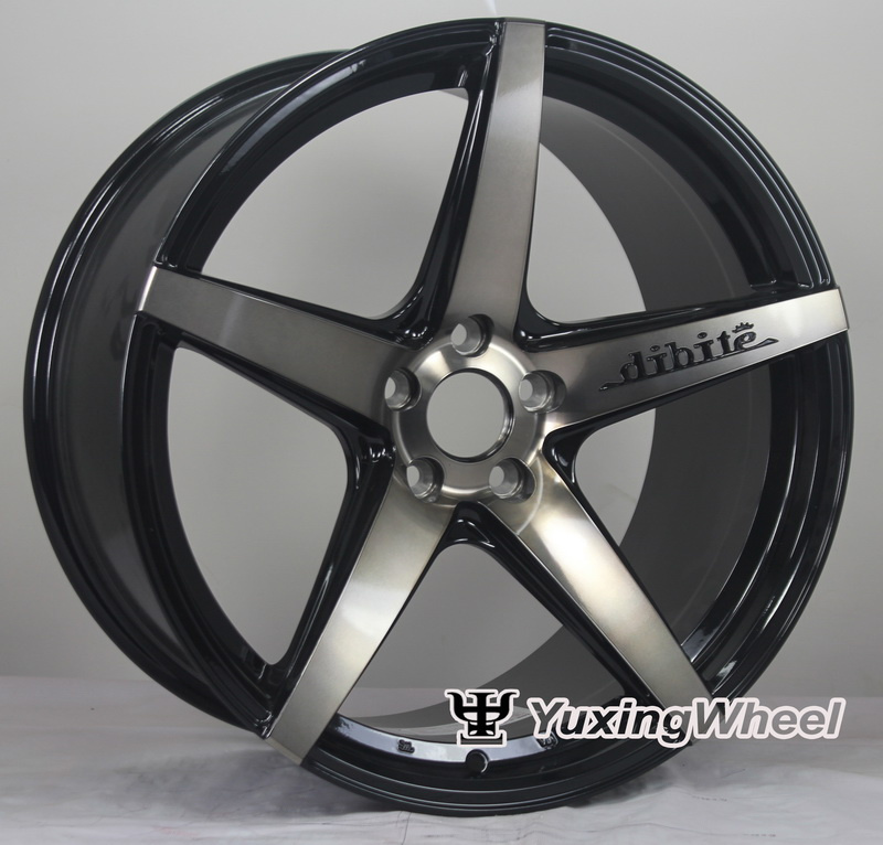 17, 18, 19 Inch Hot-Selling 5 Spokes 5 Lugs Aluminum Car Aluminum Wheel Rims