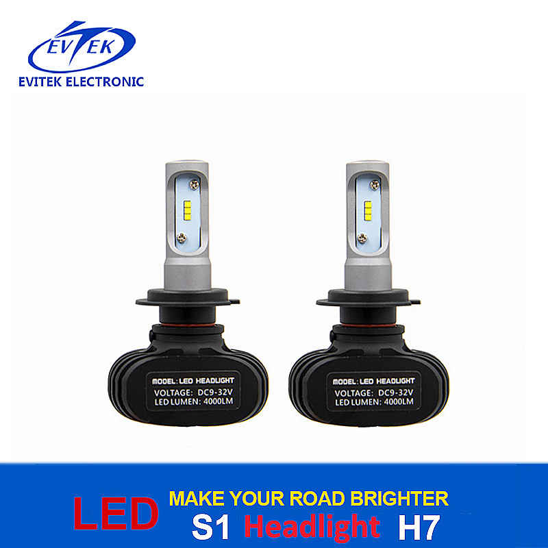Fanless 50W S1 Car Light H4 9003 LED Headlight Auto Headlight Kits