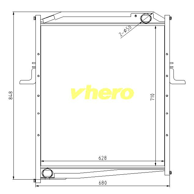 Air Conditioner Auto Parts Auto Radiator for Truck FAW Jiefang 1301010-228-000