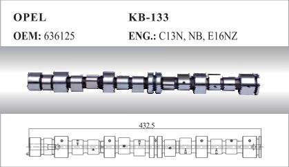 Auto Camshaft for Opel (636125 636126)