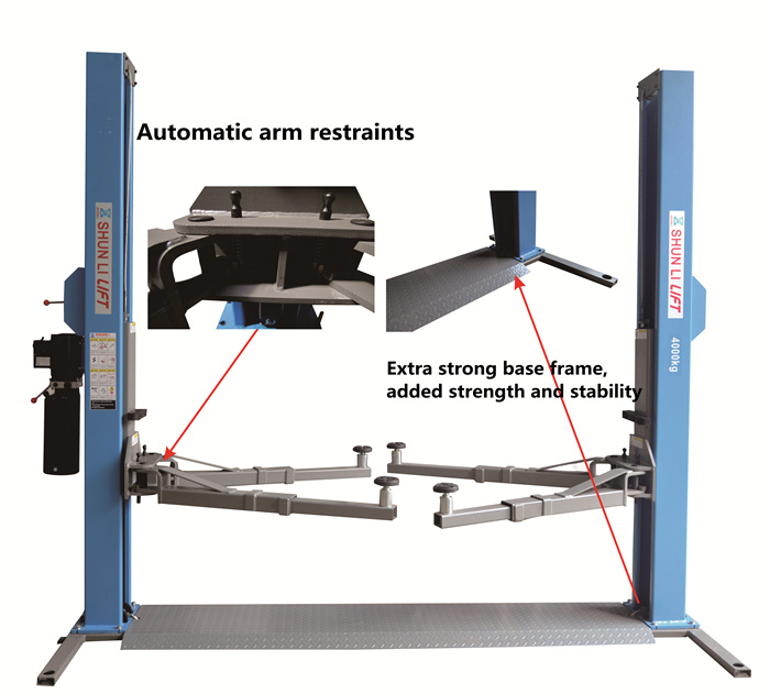 Automatic Lock Release 2 Post Lift (SHL-2-240D)