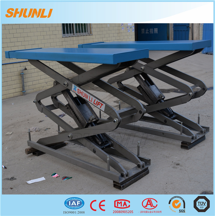 4000kg Twin Hydraulic Cylinder Scissor Car Hoist