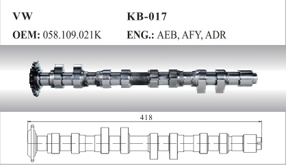 Auto Camshaft for VW (058.109.021K)