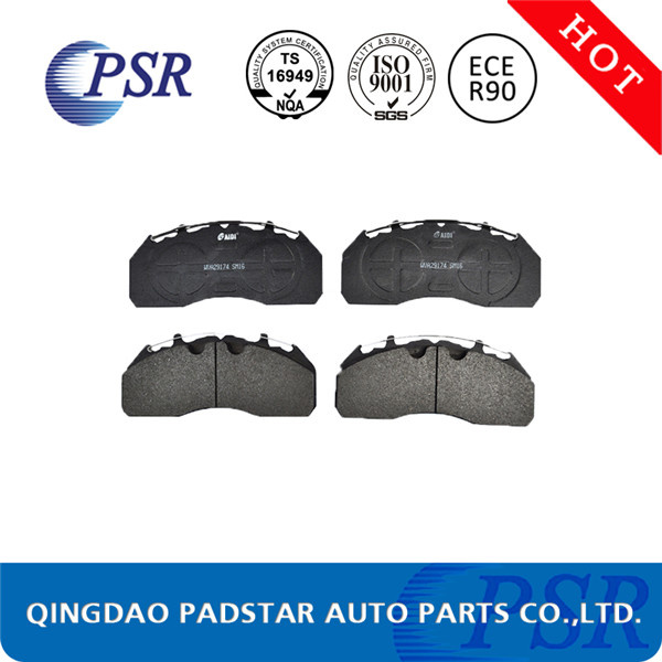 Wva29174 ECE-R90 Certificate Heavy Duty Truck Brake Pad for Mercedes-Benz