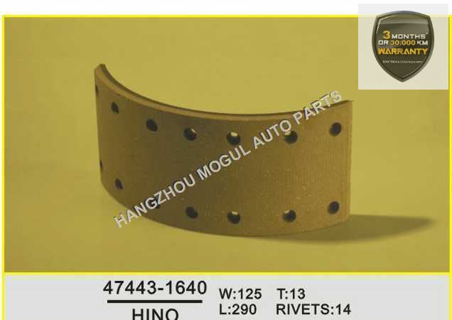 Long Lifetime Brake Lining for Japanese Truck (47443-1640)