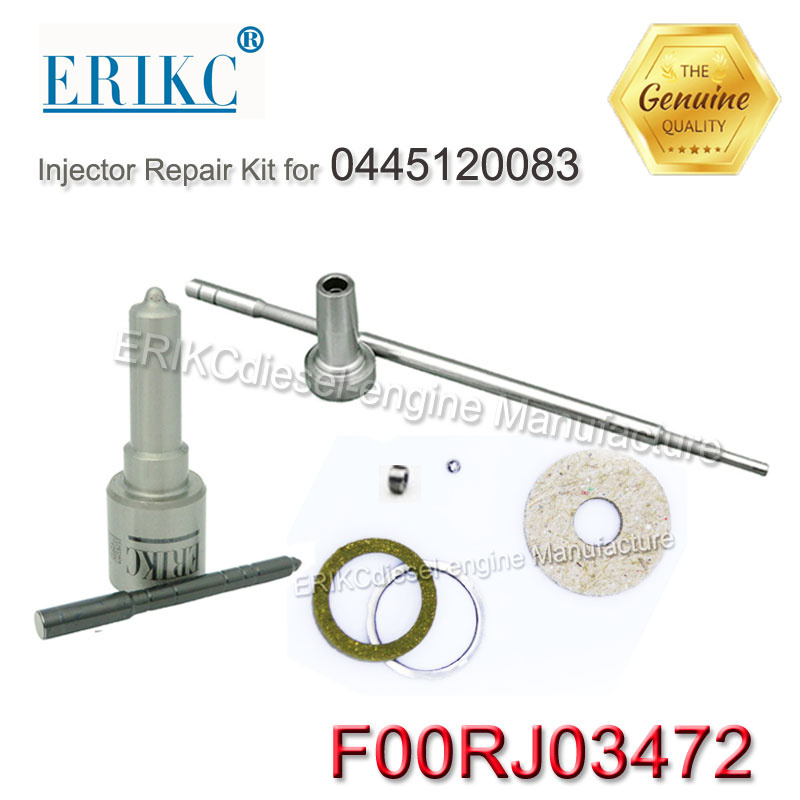 Erikc F00rj03498 Overhaul Repair Kit F 00r J03 498 Fuel Injector Rebuild Kit Dlla150p2143+F00rj01692 for 0445120191, 0445120260
