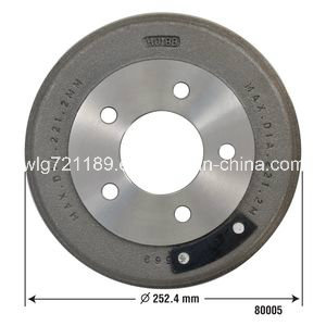 Car Brake Drum 80005 for Gmc