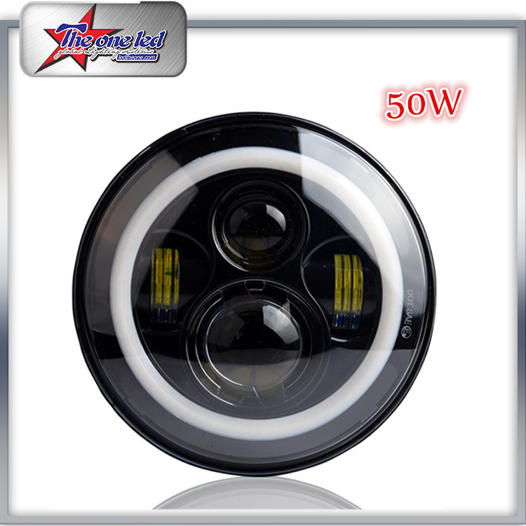 7 Inch Round LED Headlights for Jeep Hummer with DRL Hi/Lo Beam