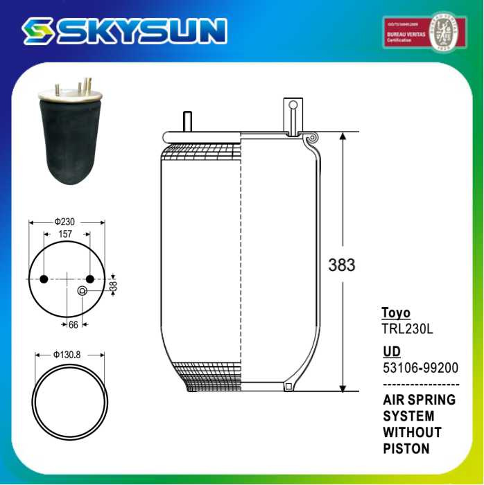 Air Spring System for Ud/Toyo