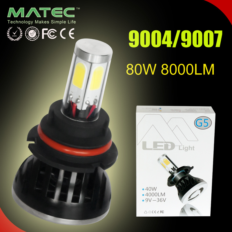 Factory Top Quality COB LED Car Hi-Lo Headlight Beam H4 H7 9004 9007