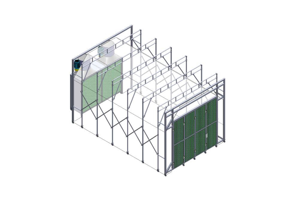 Folded Spray Booth/Retractable Painting Room for Sale