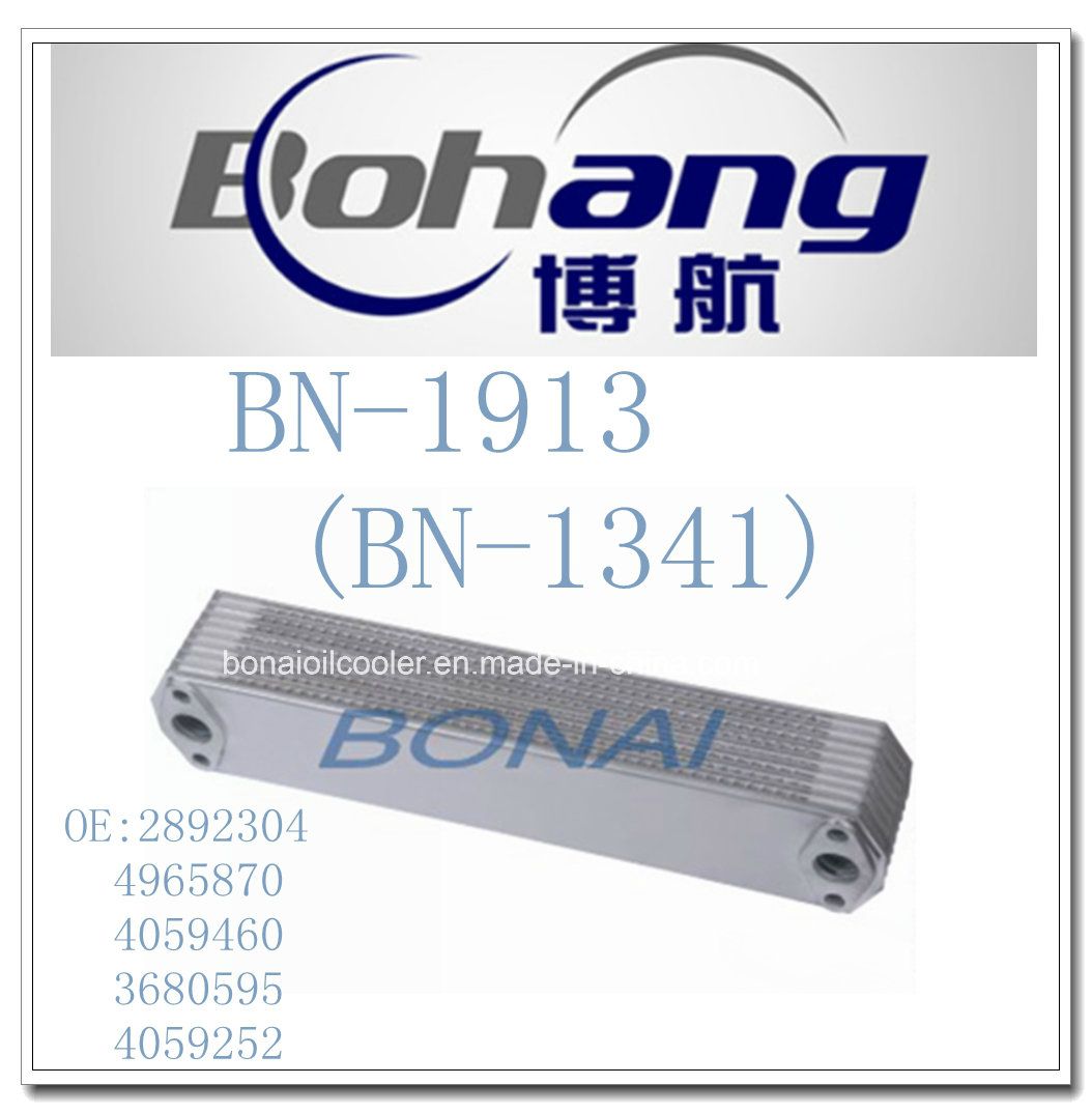 Bonai Engine Auto Spare Part Cummins Qsx15 Isx15 Oil Cooler (2892304/4965870/4059460/3680595/4059252)