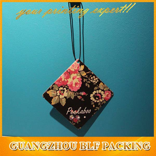 Private Label Hanging Paper Car Perfume Air Freshener (BLF-C055)