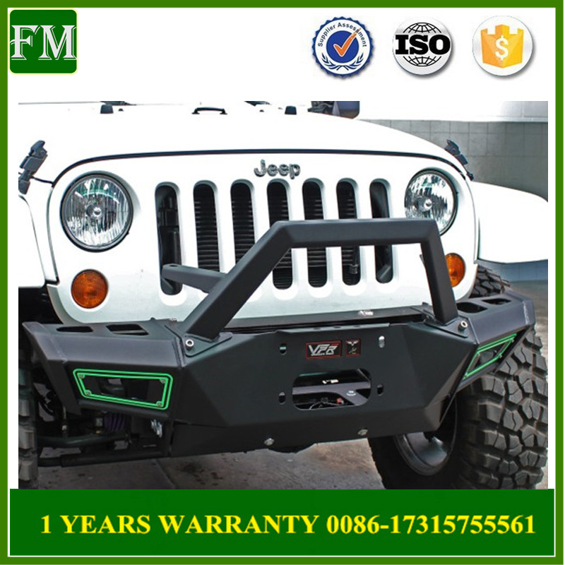 Powder-Coated Steel Vpr Style Front Bumper for Jeep Wrangler Jk