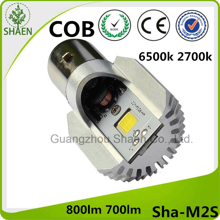 LED Motorcycle Headlight 6500k White M2s Ba20d