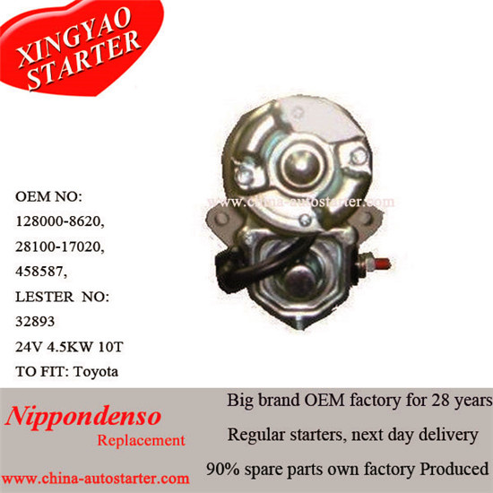 for Toyota Commericial 24V 4.5kw Denso Engine Starter (458587)