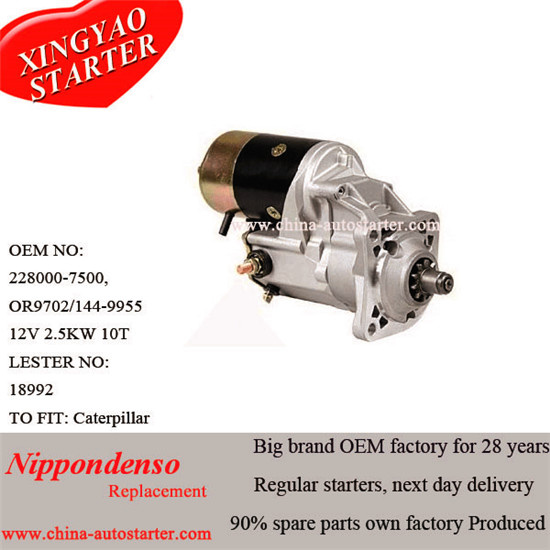 Nippon Denso Starter 228000-7500 for Perkins Diesel Engine