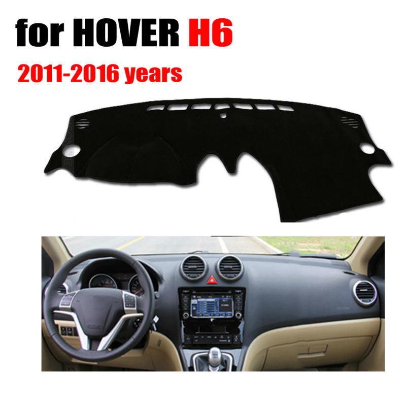 Car Dashboard Covers Mat for Hover H6 2011-2016 Years Left Hand Drive Dashmat Pad Dash Cover Auto Dashboard Accessories