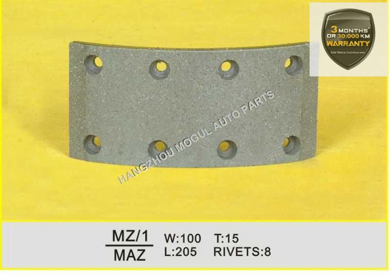 Premium Quality Brake Lining for Heavy Duty Truck (MAZ)