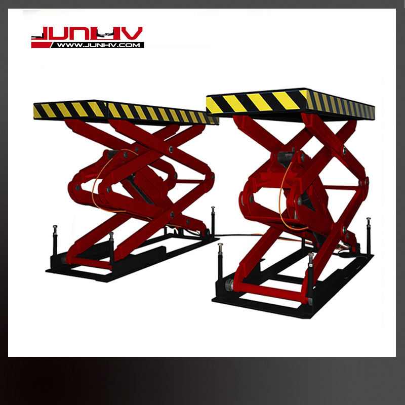 Junhv Hydraulic Double Cylinder Scissor Car Lift for Sale