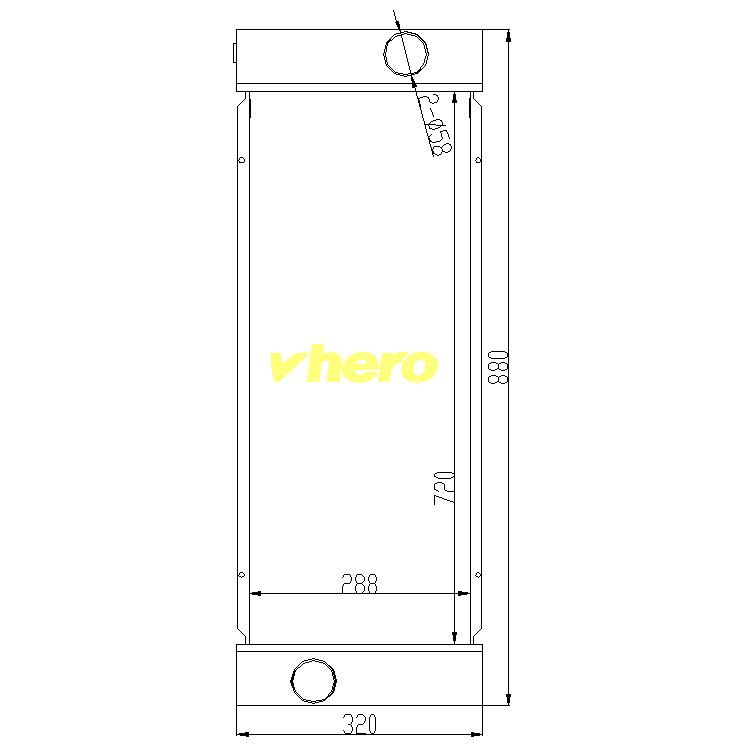 Auto Spare Parts Heat Exchanger Auto Radiator for Technical Vehicle Volvo210