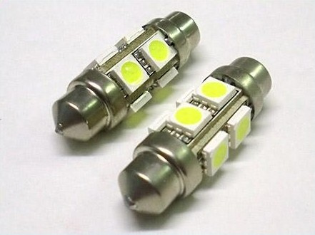 36mm 8 SMD 5050 12V Warm White LED Car Light