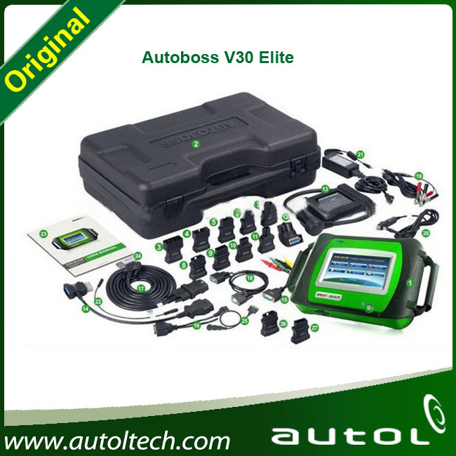 2014 New Arrival 100% Genuine SPX Autoboss Elite Super Scanner Support Multi-Brand Vehicles Autoboss V30 Elite, 1 Year Warranty