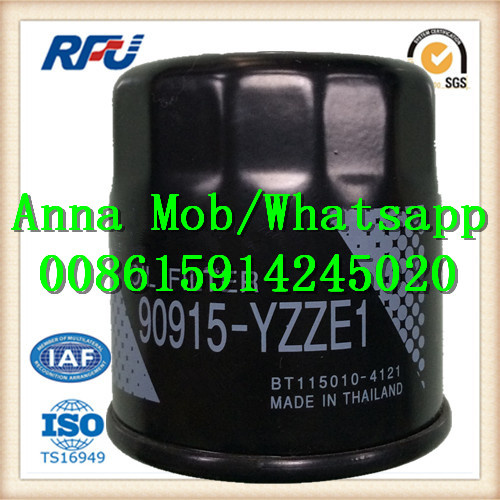 OE. 90915-Yzze1 Auto Oil Filter for Toyota