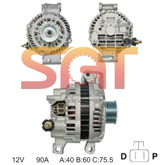 for Mitsubishi Alternator A3tg0091 Ja1705 11005