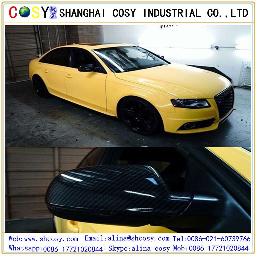 Air Channels Glossy Color Wrap Sticker Adhesive Paper with High Quality
