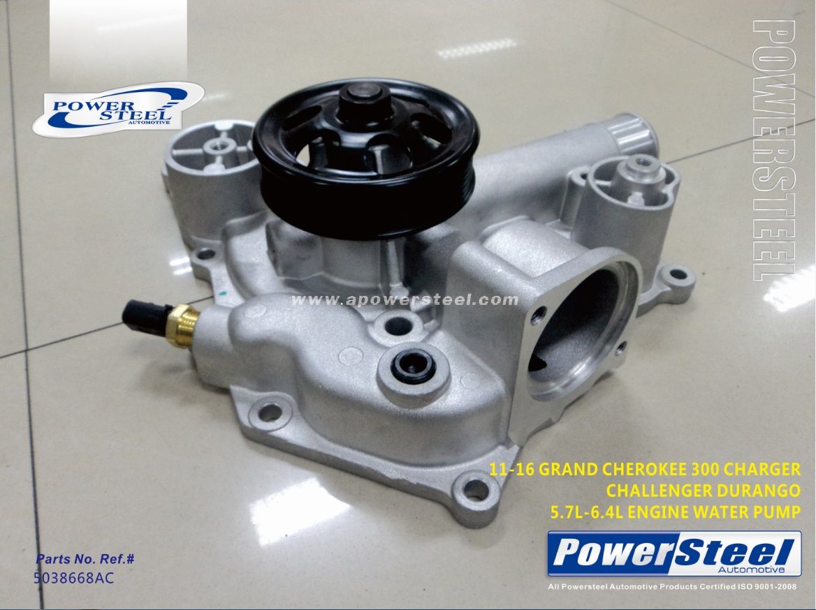 5038668AC-11-16 Grand Cherokee 300 Charger Challenger Durango 5.7L-6.4L Engine Water Pump-Powersteel;