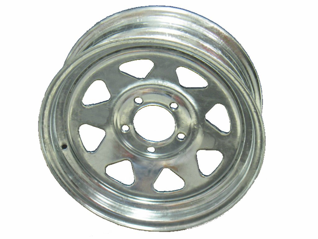 Different Size Best Quality 8 Spoke White Steel Wheels
