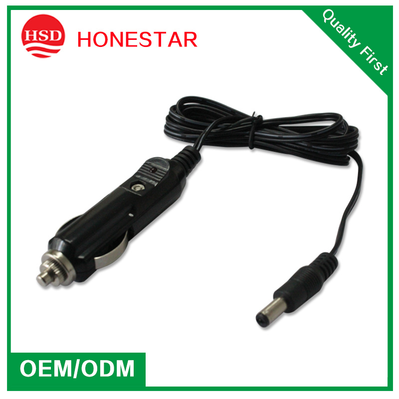High Power 12-24V DC Plug to Car Cigarette Lighter Charge Cable
