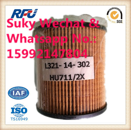 Auto Parts Oil Filter for Mann Hu711, 2X, L321-14-302