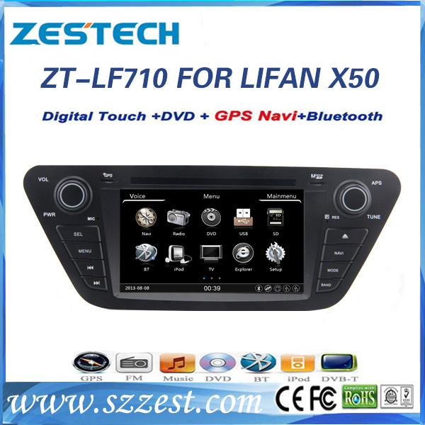 Car DVD Player for Lifan X50 with 7 Inch Touch Screen