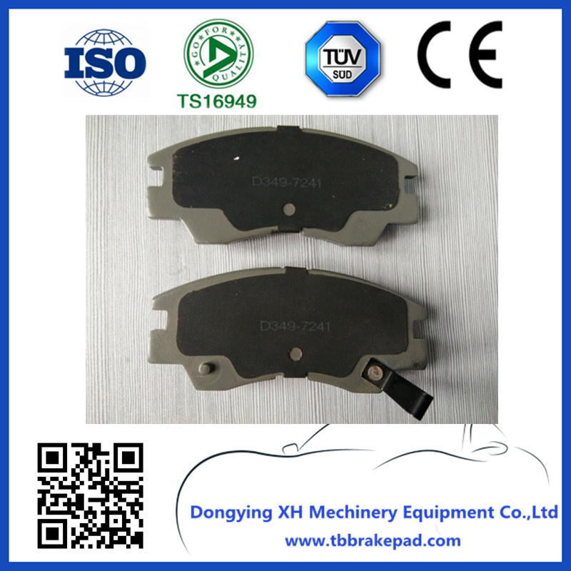  Mighty Max Low Noise Semi Metallic Painted Plastic Auto Brake Pads D349-7241 for Mitsubishi