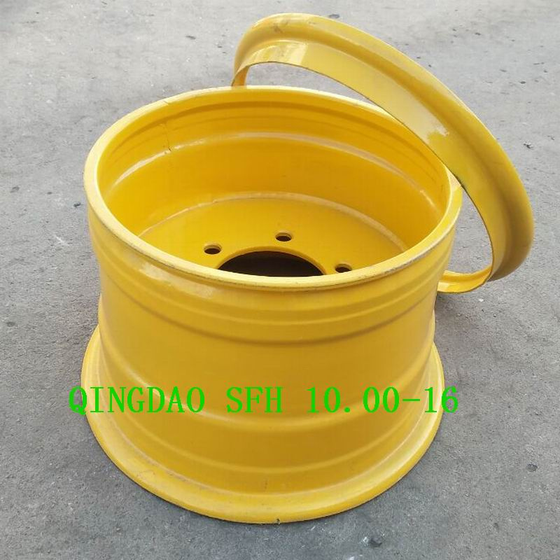10.00f-1 6steel Wheel Rims Tubeless Wheel for Loader