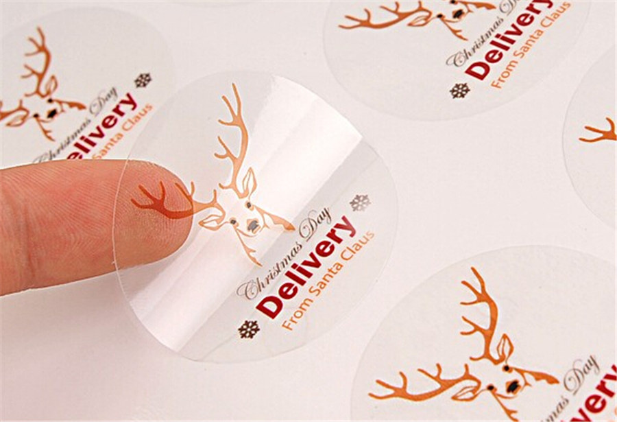 Custom Transparent Self-Adhesive Die Cut Vinyl Sticker
