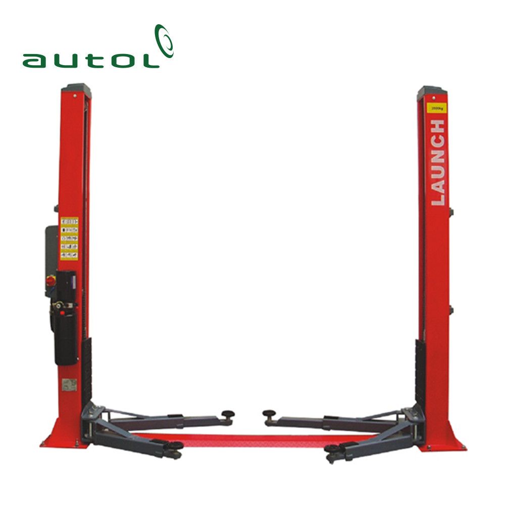 Launch Tlt235sb Economical Floor Plate Two Post Lift Double Cylinder Hydraulic Lift Tlt235sb