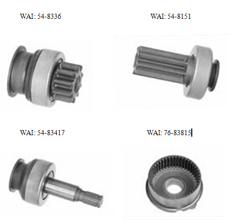 Starter Gear Wai for Mitsubishi: 54-8336. Wai: 54-8151, Wai: 54-83417, Wai: 54-83815