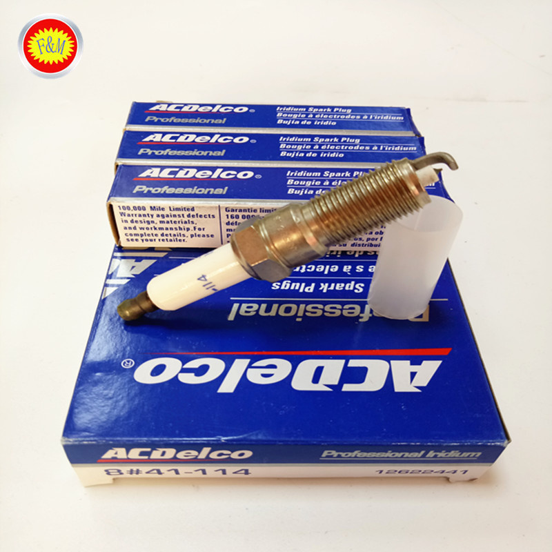 Genuine Auto Parts 41-103 & 41-110 & 41-114 or 12622441 Blue New Iridium Spark Plug