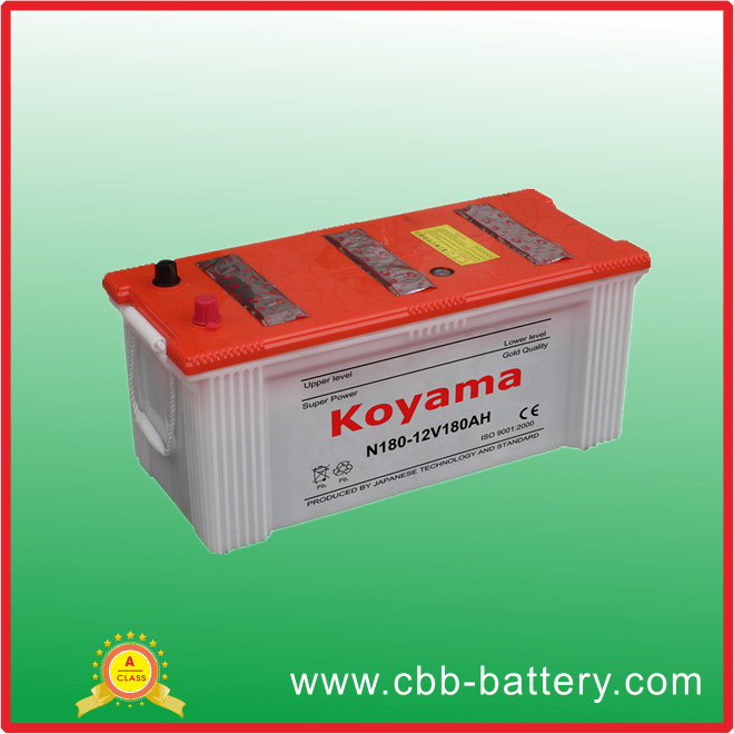 Dry Charge Heavy Duty Truck Battery N180-12V180ah (N180-195G51)