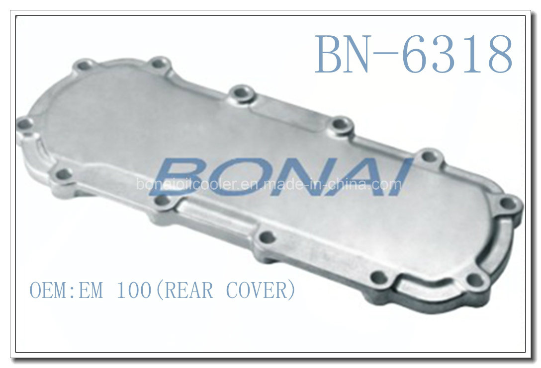 Hino Aluminium Oil Cooler Side Cover (OEM: EM100) (REAR COVER)