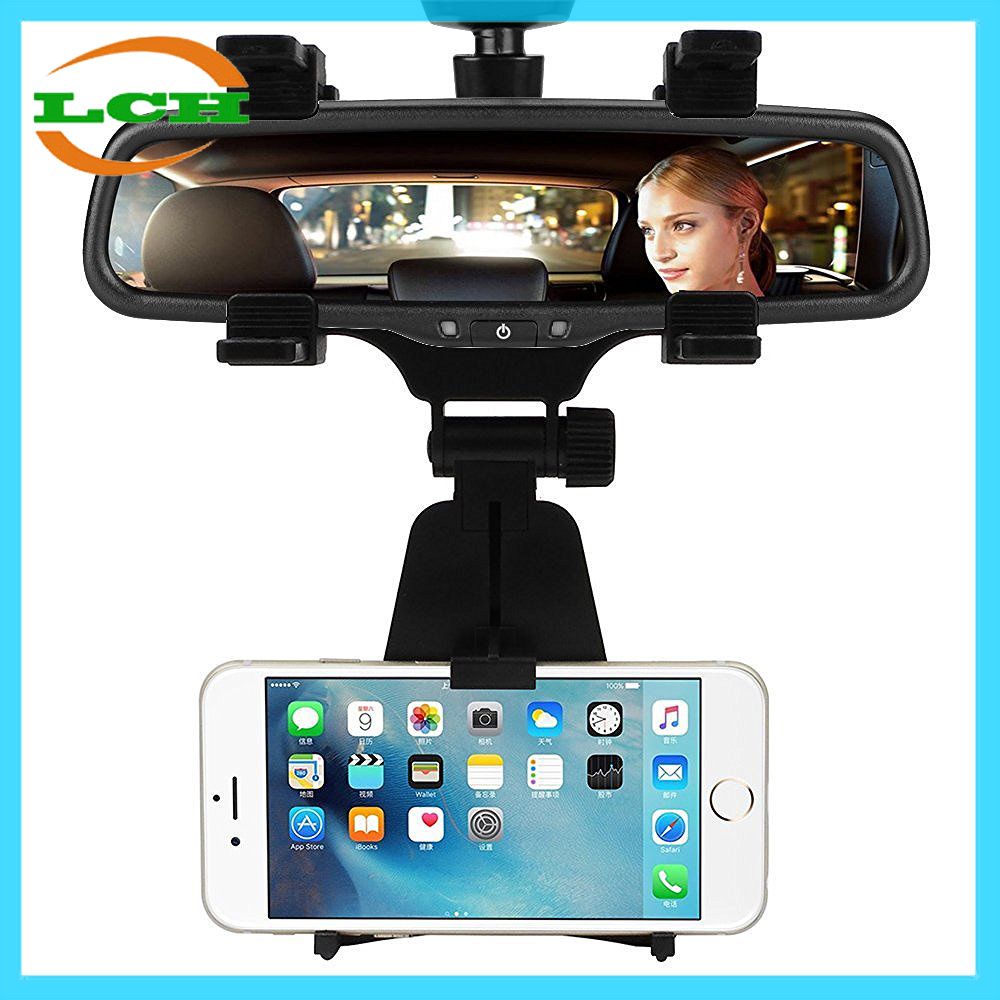Car Rearview Mirror Mount Phone Holder