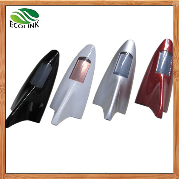 Solar 8 LED Adhesive Plastic Car Shark Fin Alarm Light
