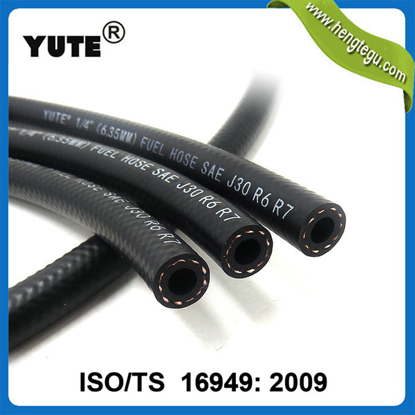 Yute High Pressure 3/16 Inch NBR Rubber Black Fuel Hose